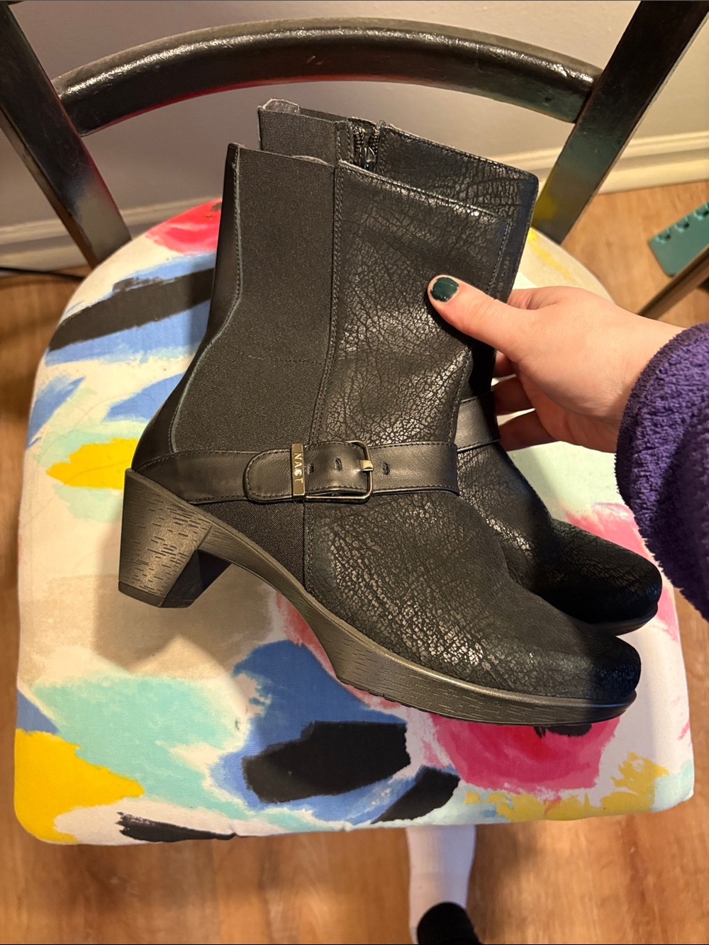Naot black ankle boots